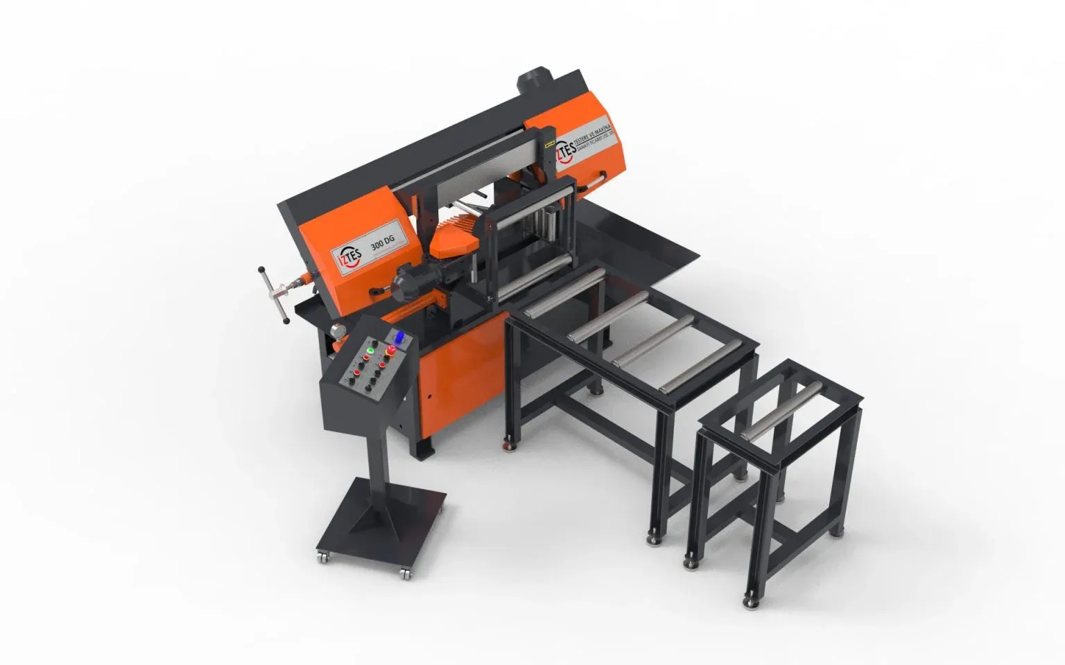 İztes İztes 300 Açılı Dayamalı Otomatik Şerit Testere - Şerit Testere Ürünler görsel 3