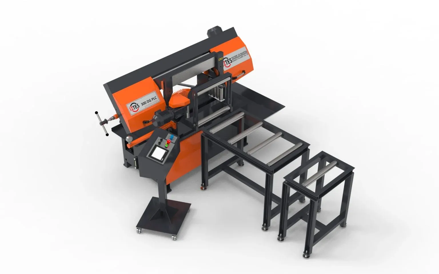 İztes İztes 300 Açılı Tam Otomatik PLC Şerit Testere - Şerit Testere Ürünler görsel 2