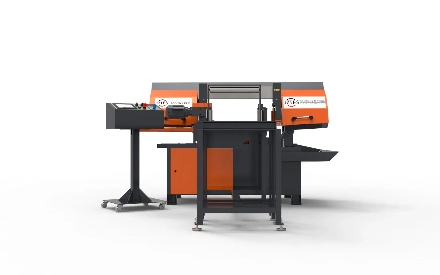 İztes İztes 300 Açılı Tam Otomatik PLC Şerit Testere - Şerit Testere Ürünler görsel 4