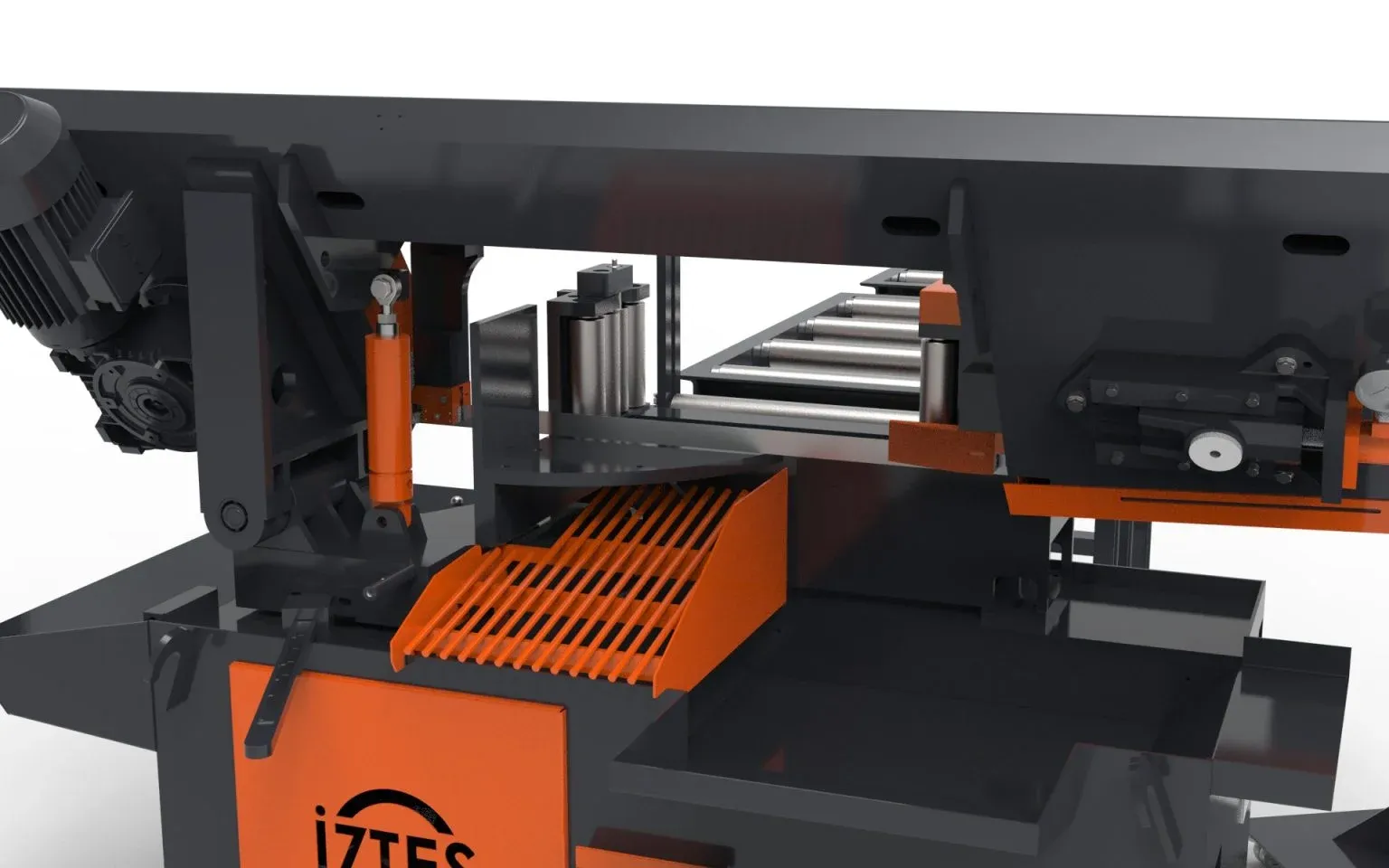 İztes İztes 300 Açılı Tam Otomatik PLC Şerit Testere - Şerit Testere Ürünler görsel 5