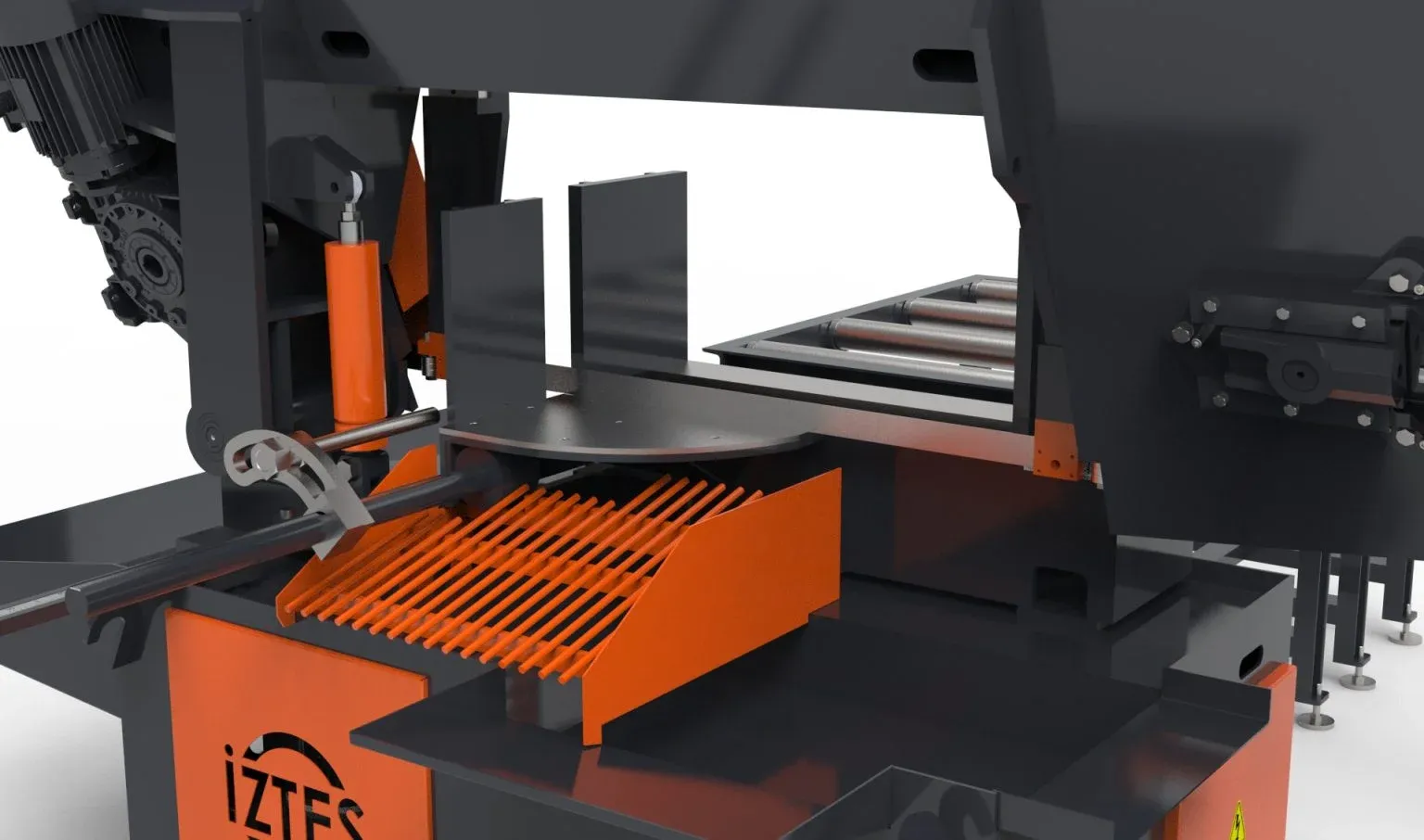 İztes İztes 350 Açılı Yarı Otomatik Şerit Testere - Şerit Testere Ürünler görsel 5