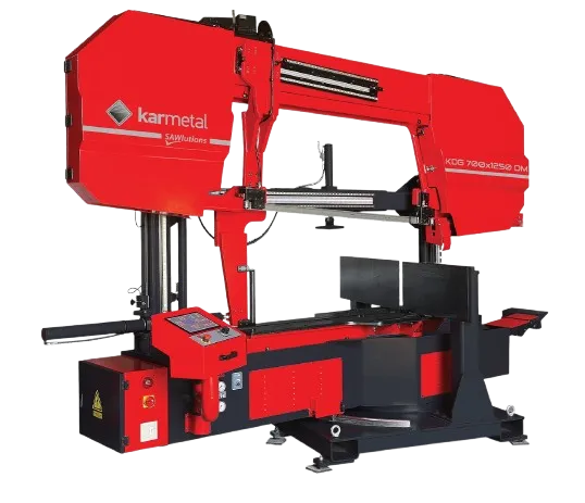 Karmetal KDG 700x1250 DM Açılı Yarı Otomatik Şerit Testere