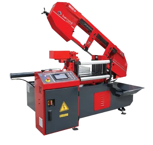 Karmetal ODG 350x400 PLC Açılı PLC Elektronik Kontrollü Şerit Testere