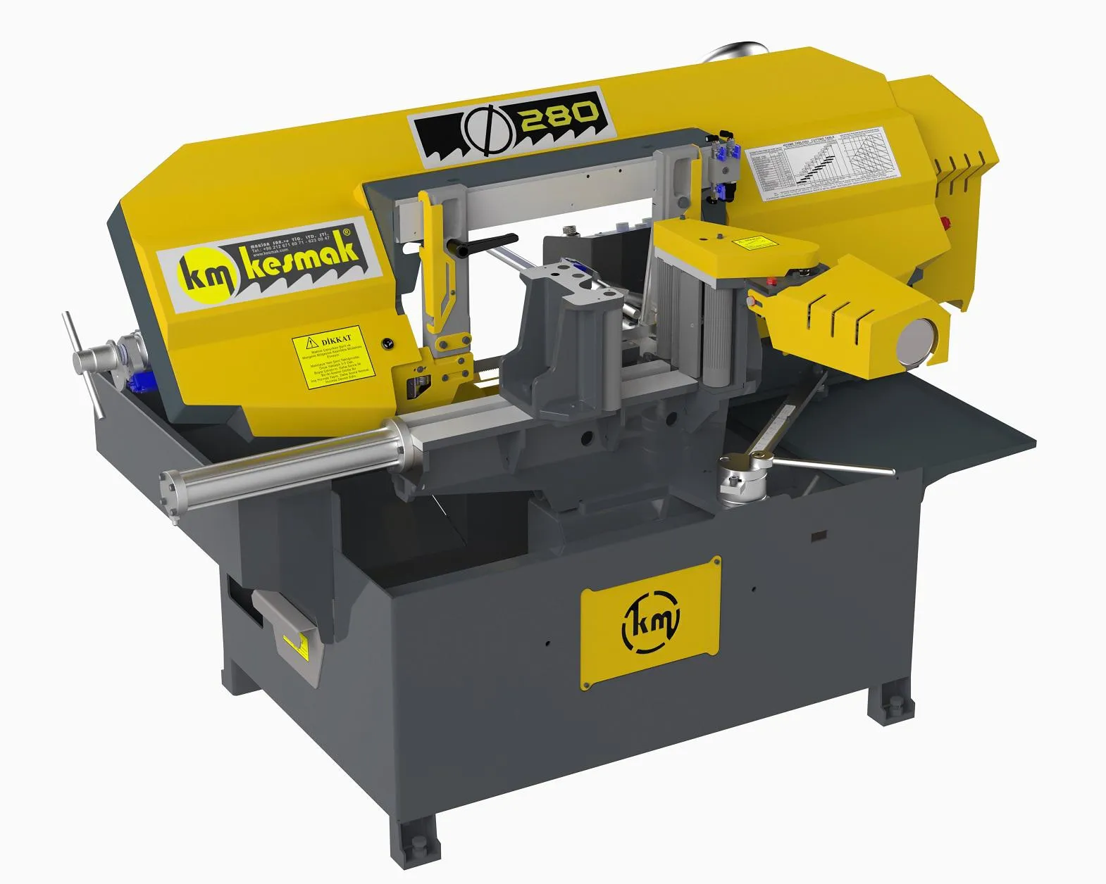 Kesmak Kesmak KMO DG 280 Açılı Tam Otomatik Şerit Testere - Şerit Testere Ürünler görsel 7