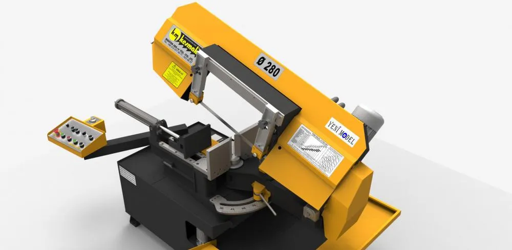 Kesmak Kesmak KMY 2DG 280 Çift Açılı Yarı Otomatik Şerit Testere - Şerit Testere Ürünler görsel 5