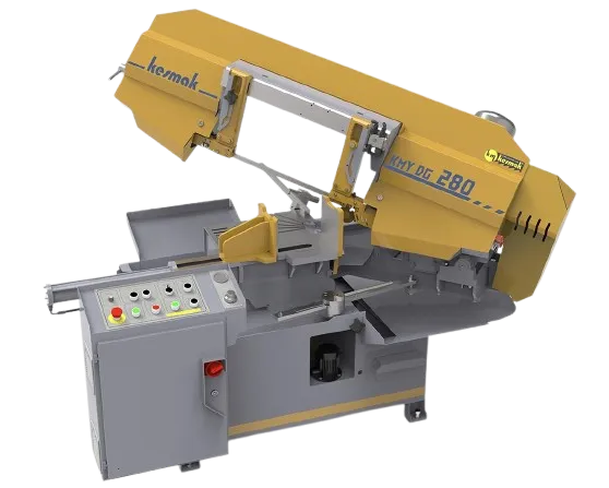 Kesmak KMY DG 280 Açılı Yarı Otomatik Şerit Testere