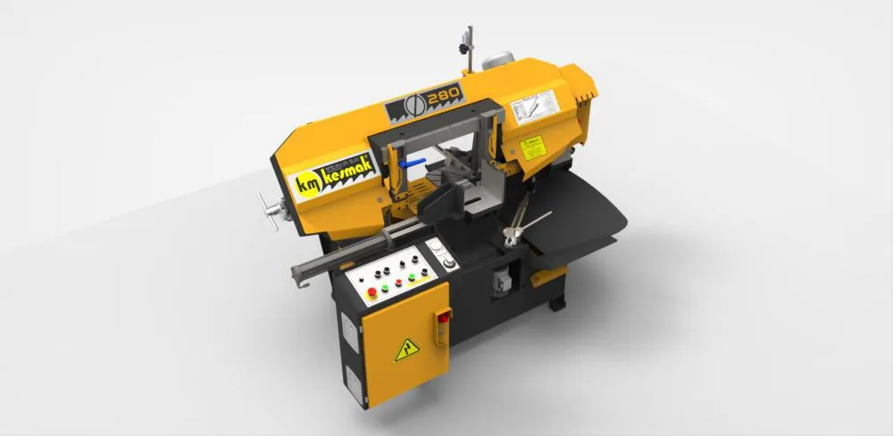 Kesmak Kesmak KMY DG 280 Açılı Yarı Otomatik Şerit Testere - Şerit Testere Ürünler görsel 3